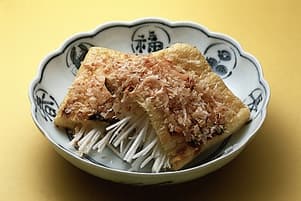 焼き油揚げのねぎ詰め