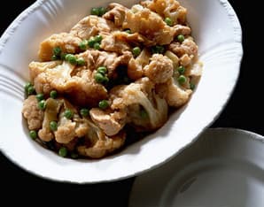カリフラワーと鶏肉のオイスターソース煮
