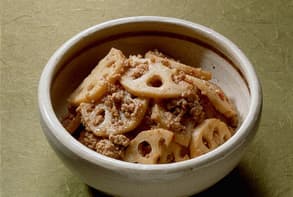 れんこんと豚ひき肉