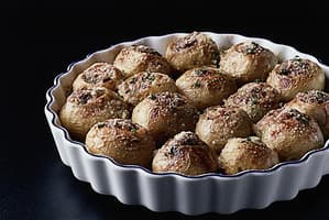 新じゃがの肉詰め焼き