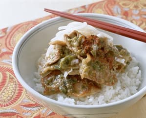 豚もも肉のねぎみそだれ