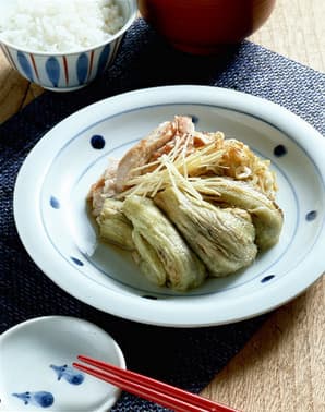 焼きなすのねぎじょうゆ