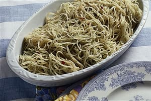 パセリと青じそのスパゲティ