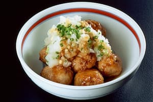 豆腐入り肉だんごのおろしがけ