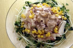 豆腐と豚しゃぶのサラダ