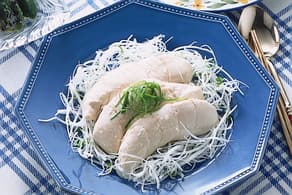 鶏ささ身のオイルがけ