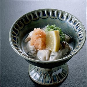 かき酢のもみじおろし添え
