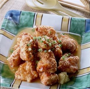 鶏のから揚げあんかけ