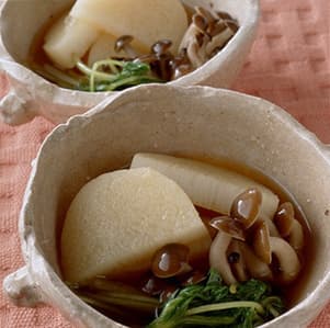長いもとしめじの煮びたし