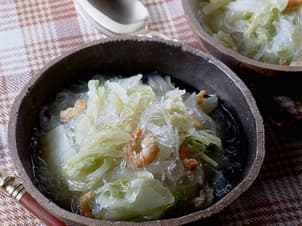 白菜と干えびのスープ煮