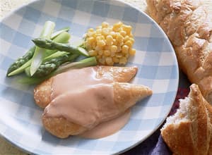 鶏ささ身のクリーミー照り焼き