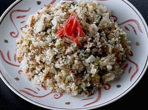 野沢菜のチャーハン