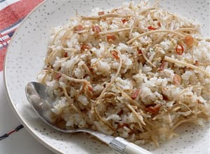ごぼうとベーコンのきんぴら風の炒飯