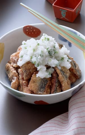 竜田揚げ甘酢おろしがけ