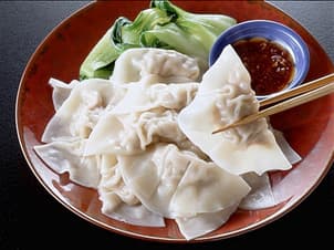 変わりだれの水餃子