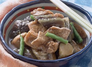 油揚げとなすのこっくり煮