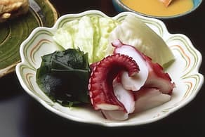 たこぶつの酢みそがけ