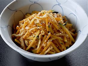かぼちゃと油揚げのきんぴら