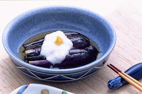 揚げだしなすのとろろかけ