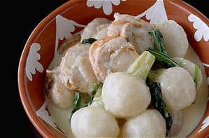 かぶと帆立てのクリーム煮
