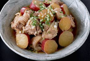 鶏肉とさつまいもの煮もの