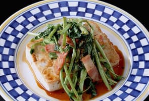 豆腐ステーキクレソンソース