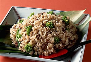菜の花入りそぼろご飯