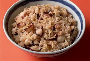 たことしょうがの炊き込みご飯