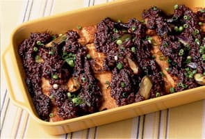 厚揚げとなすの肉みそ焼き