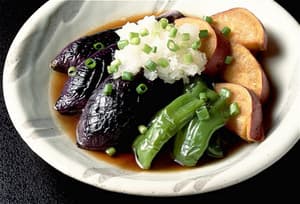 なすとさつまいもの揚げ煮