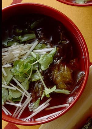 おぼろ昆布と三つ葉のおすまし