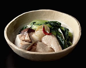 ぶりと青梗菜の中国風煮