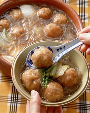 肉だんごと春雨の煮もの
