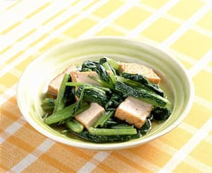 小松菜と厚揚げのさっと煮