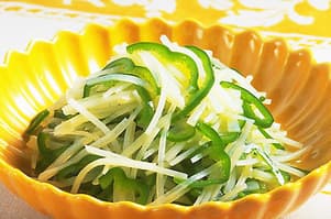 じゃがいもとピーマンのおひたし