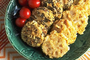 れんこんの肉はさみ揚げ