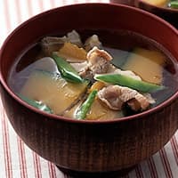 かぼちゃと豚肉のすまし汁