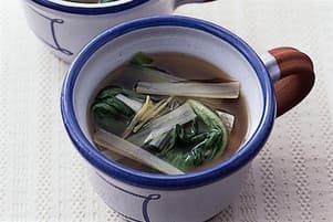 青梗菜のしょうが風味スープ