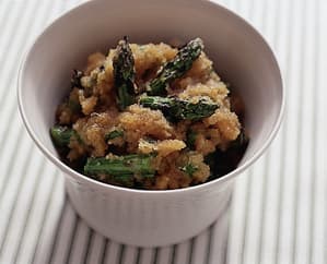 焼きアスパラのおろしあえ
