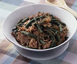 いんげんと豚肉の炒め煮
