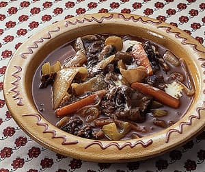 薄切り肉のシチュー