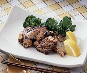 ぶりのにんにく風味焼き