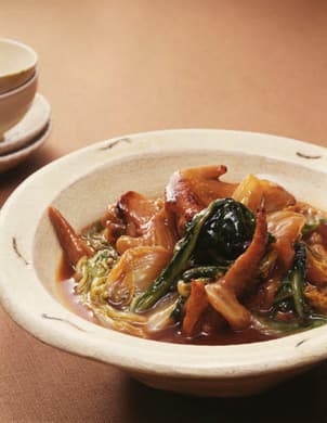白菜と手羽先の甘辛煮