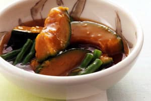 かぼちゃといんげんのくず煮