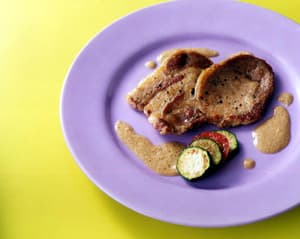 ポークソテーごまソース