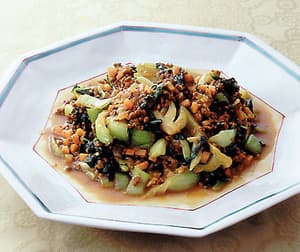 青梗菜のカレー炒め
