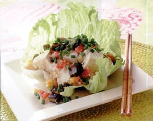 豆腐とトマトのあえもの