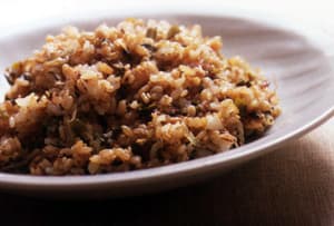 麦ご飯のシンプルなチャーハン