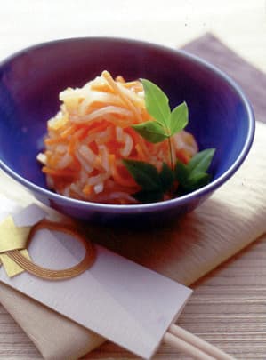 干し柿入り紅白なます