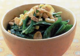 ほうれん草とコーンのサラダ